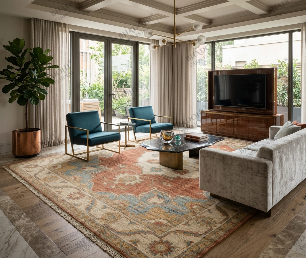 Elaris Hand Knotted Wool Area Rug