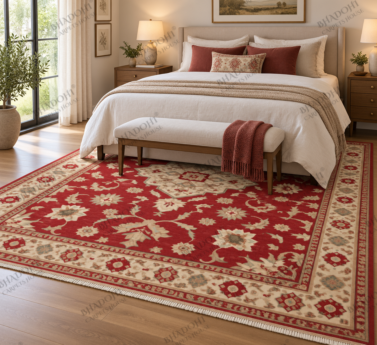 Kaelora Hand Knotted Wool Area Rug