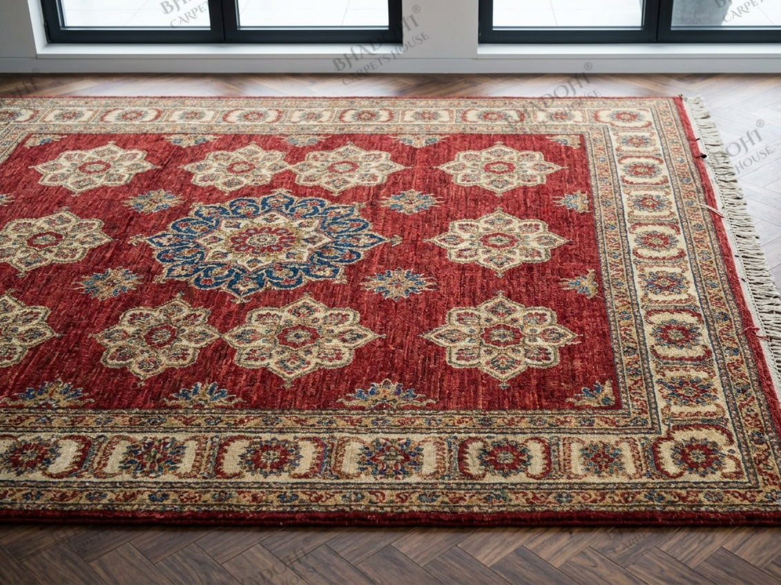 Vionna Hand Knotted Wool Area Rug