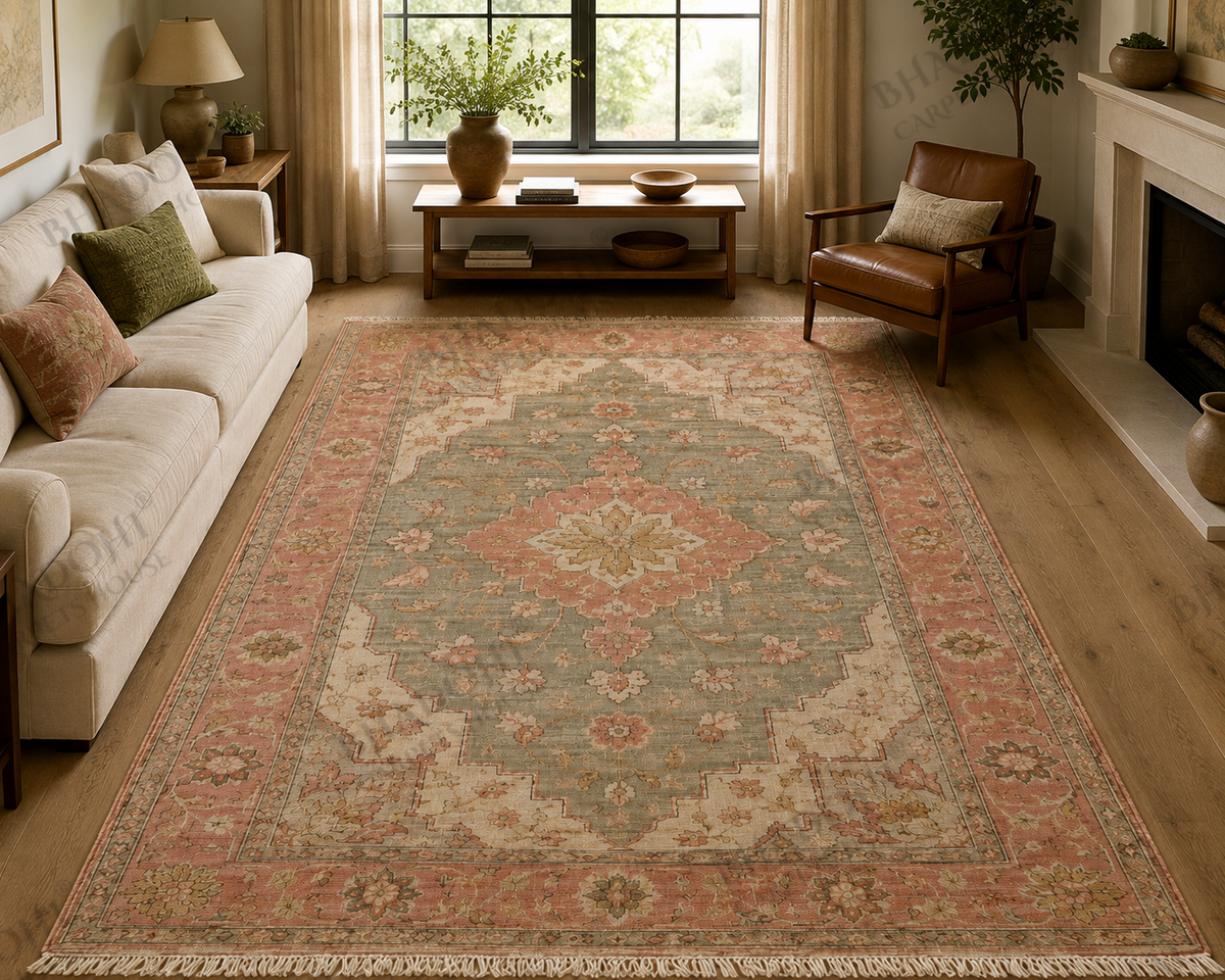 Serenza Hand Knotted Wool Area Rug