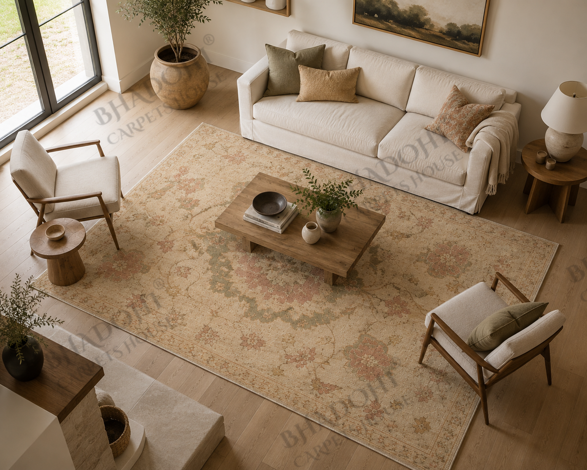 Calista Hand Knotted Wool Area Rug