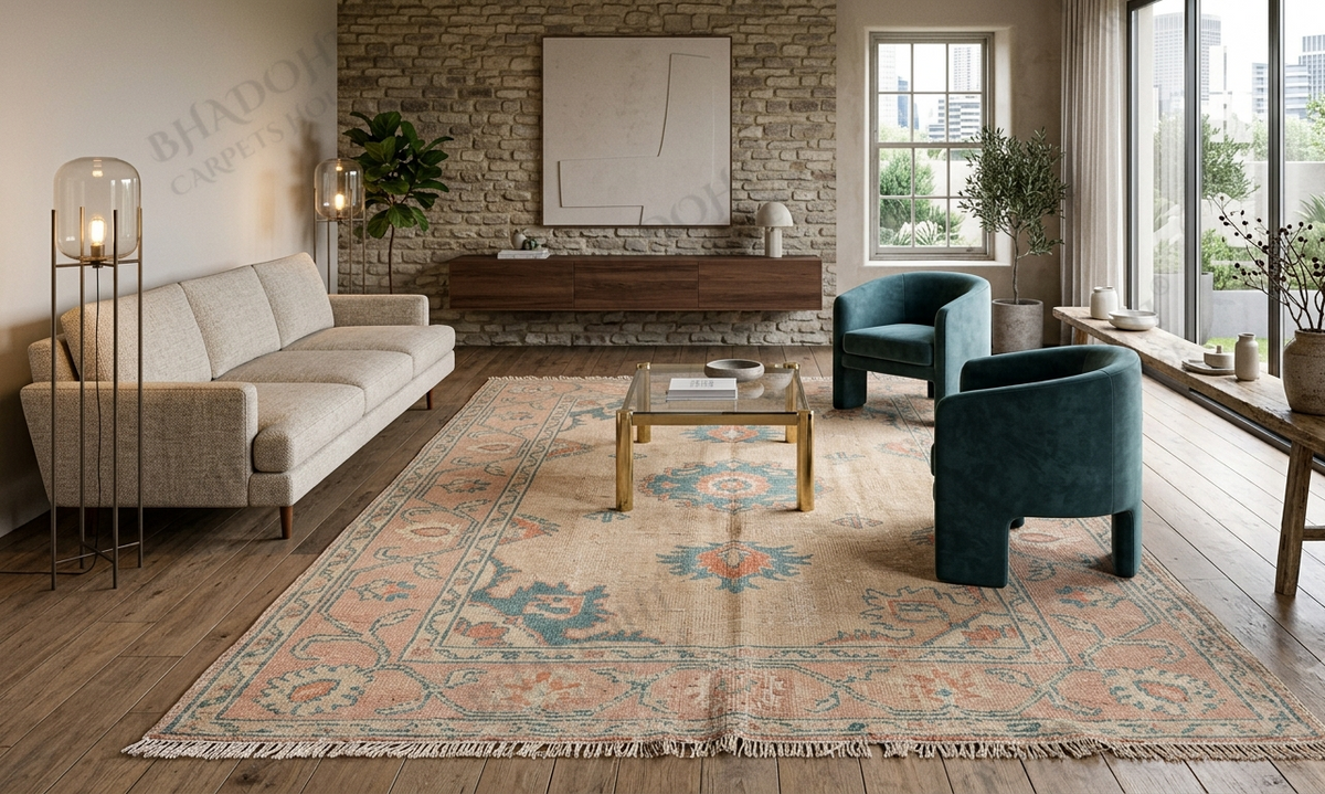 Althea Hand Knotted Wool Area Rug