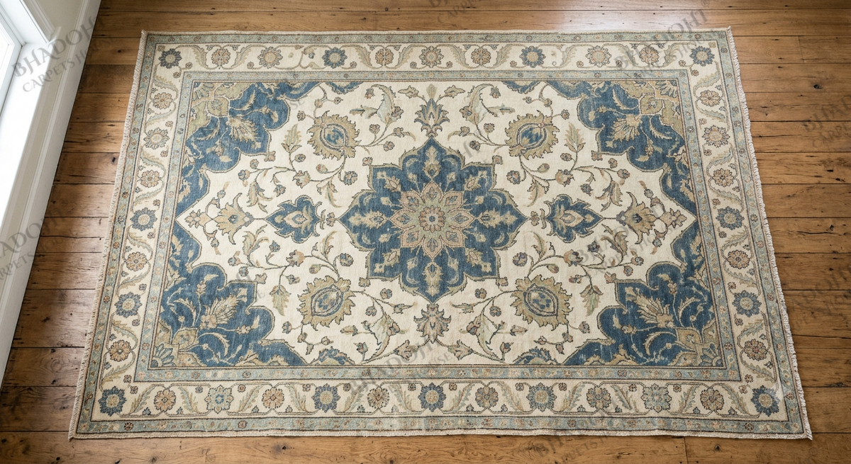 Orvella Hand Knotted Wool Area Rug