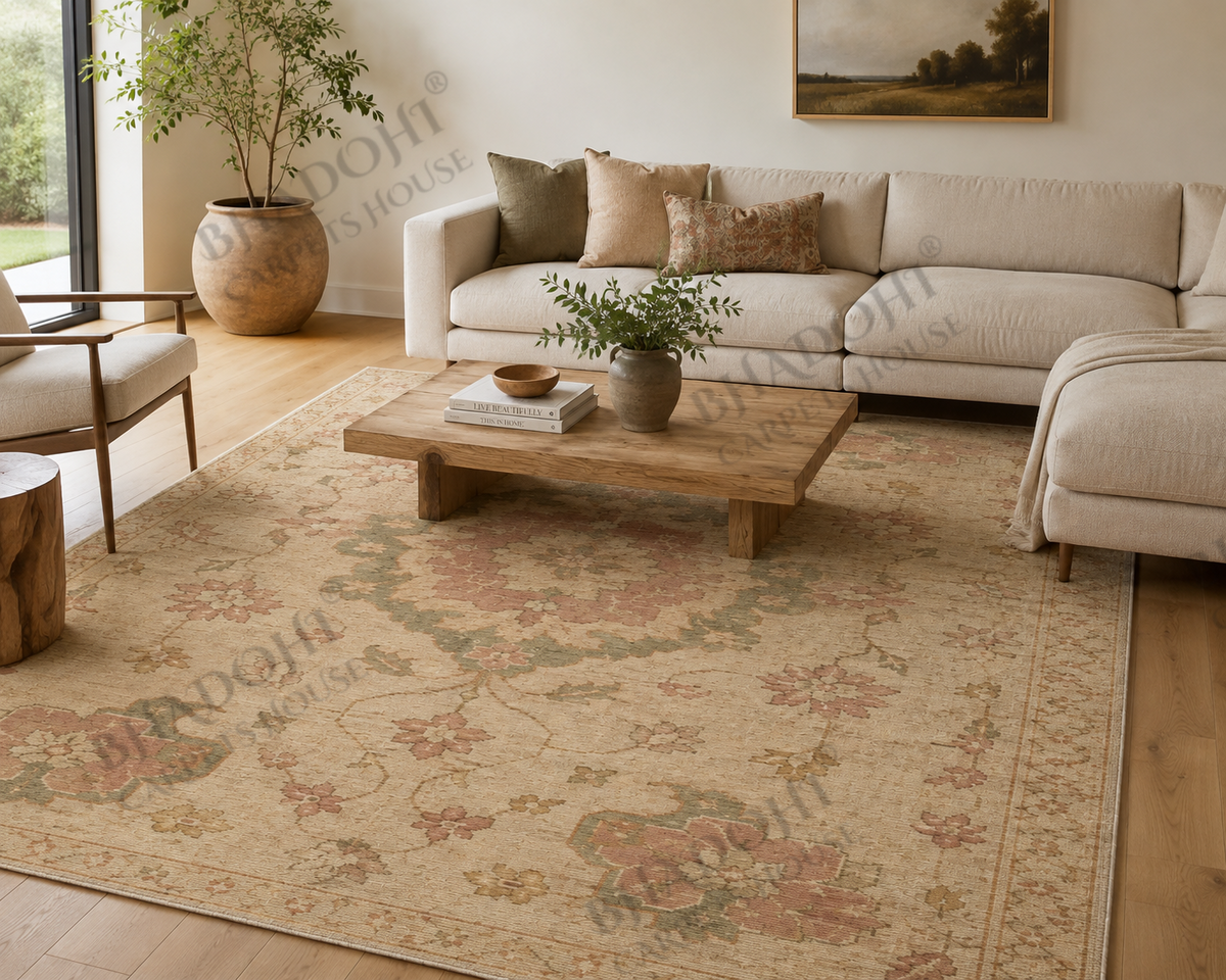 Calista Hand Knotted Wool Area Rug