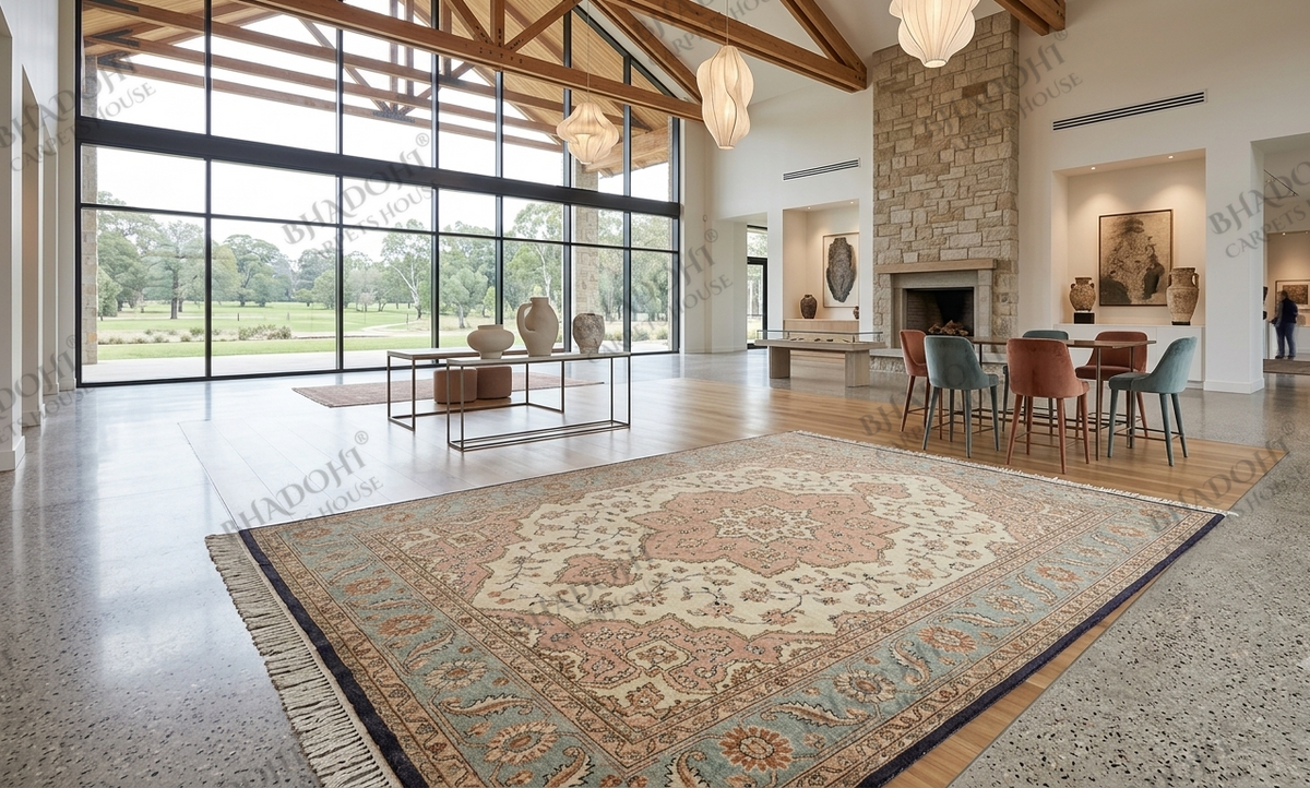 Arlisse Hand Knotted Wool Area Rug