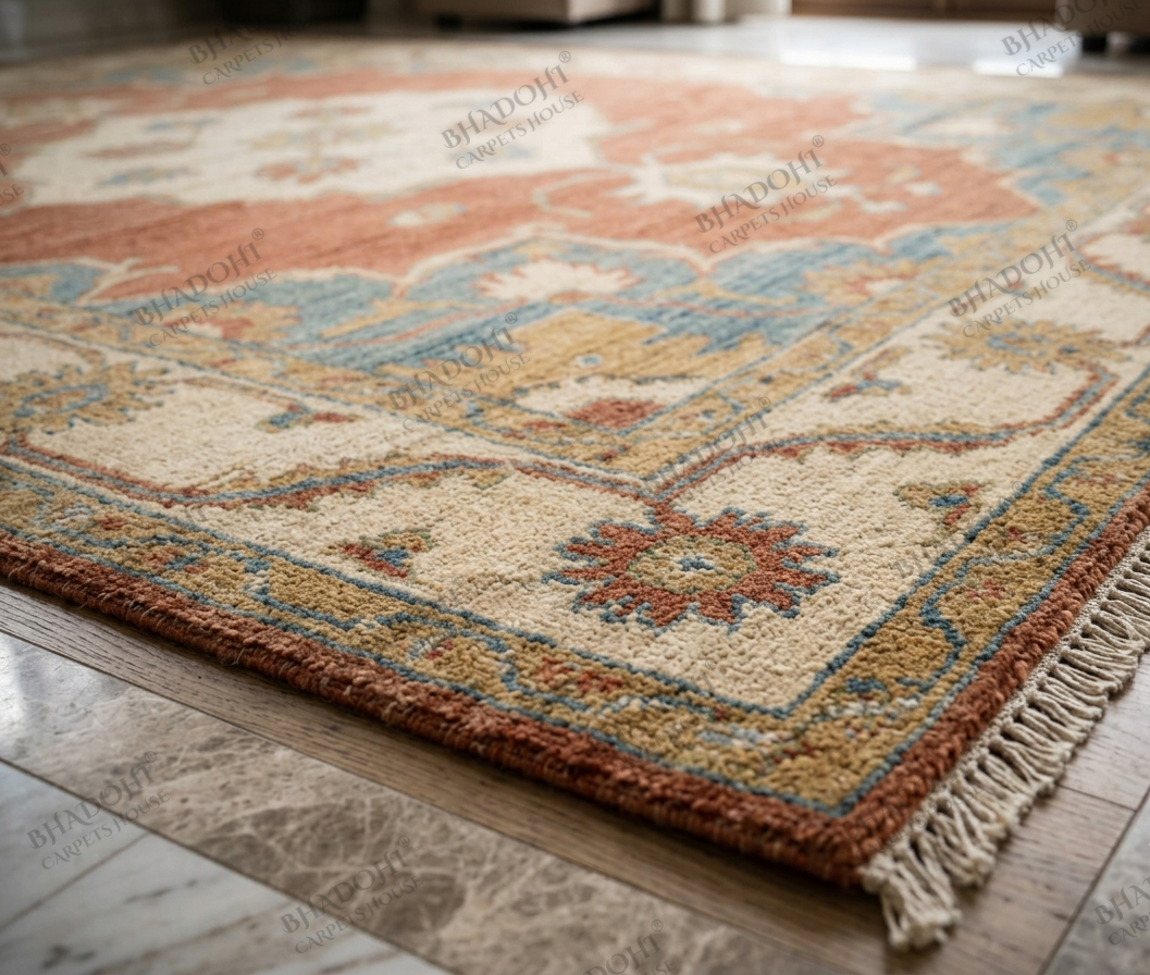 Elaris Hand Knotted Wool Area Rug