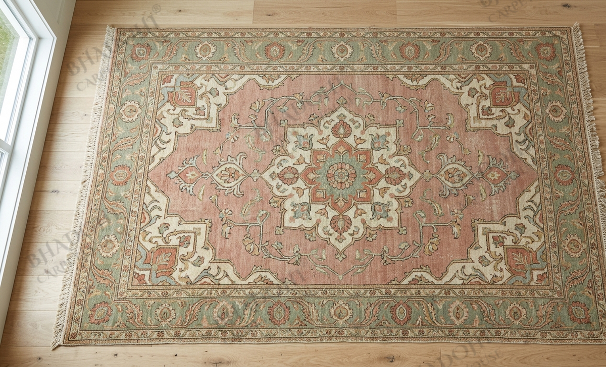 Vaelora Hand Knotted Wool Area Rug