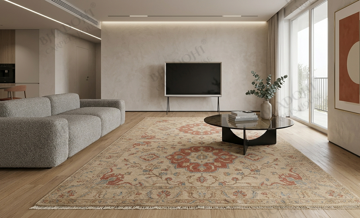 Zyvelle Hand Knotted Wool Area Rug