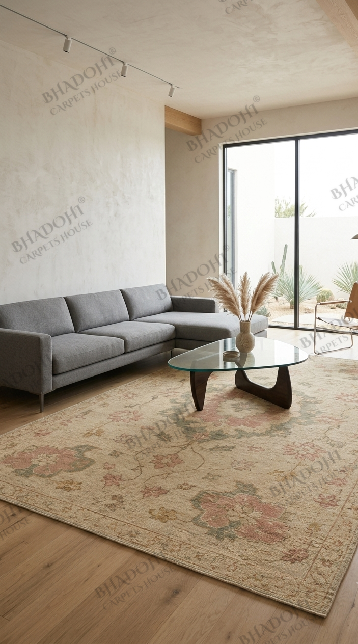 Calista Hand Knotted Wool Area Rug