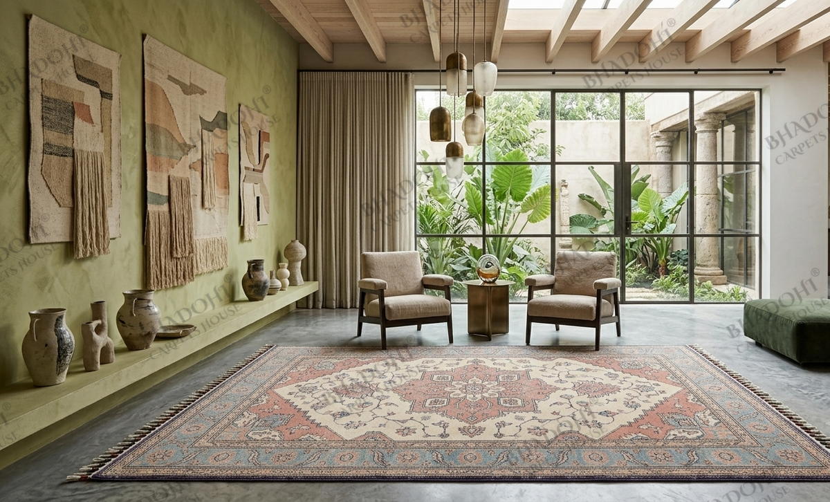 Arlisse Hand Knotted Wool Area Rug
