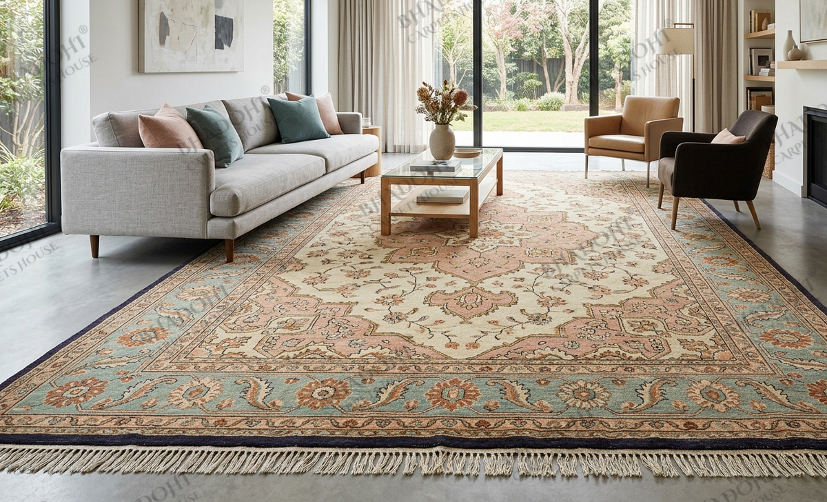 Arlisse Hand Knotted Wool Area Rug