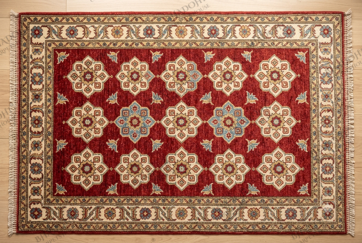 Vionna Hand Knotted Wool Area Rug