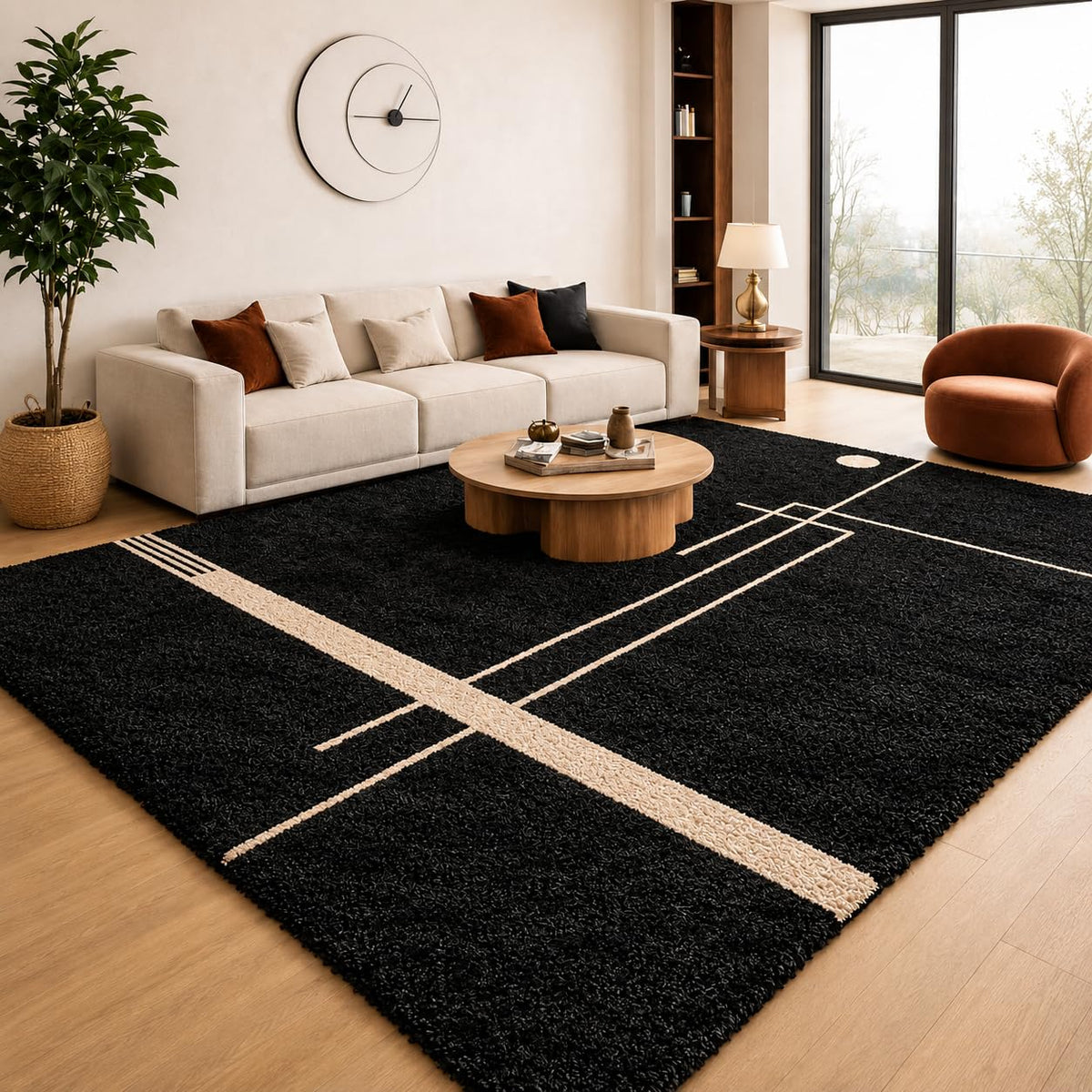 Frosted Cloud Shaggy Rug
