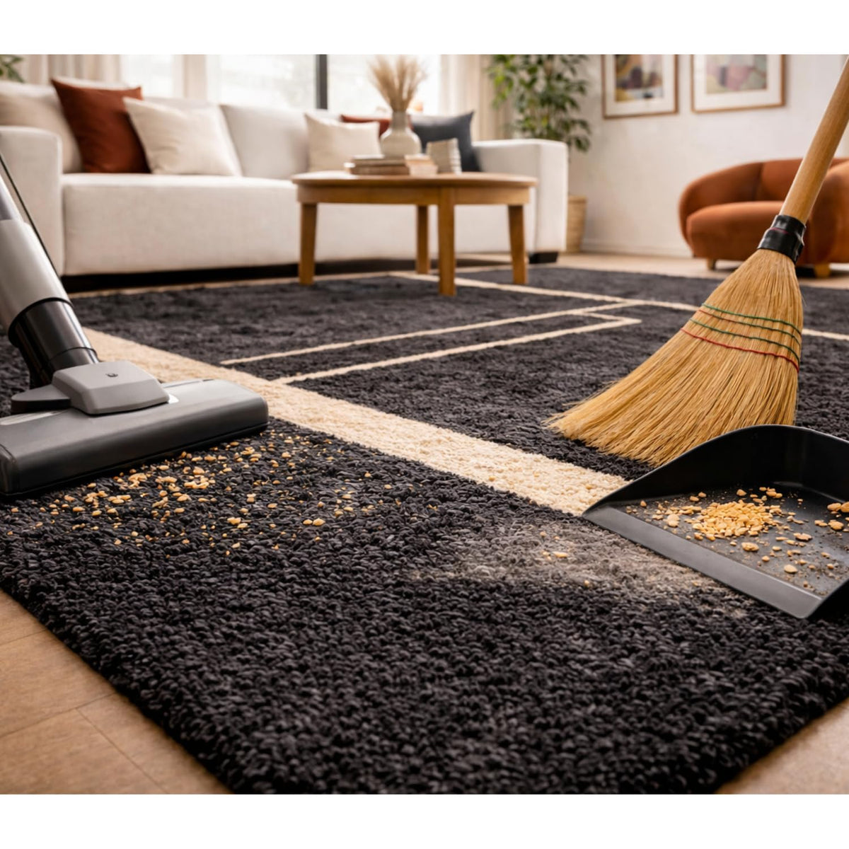 Frosted Cloud Shaggy Rug