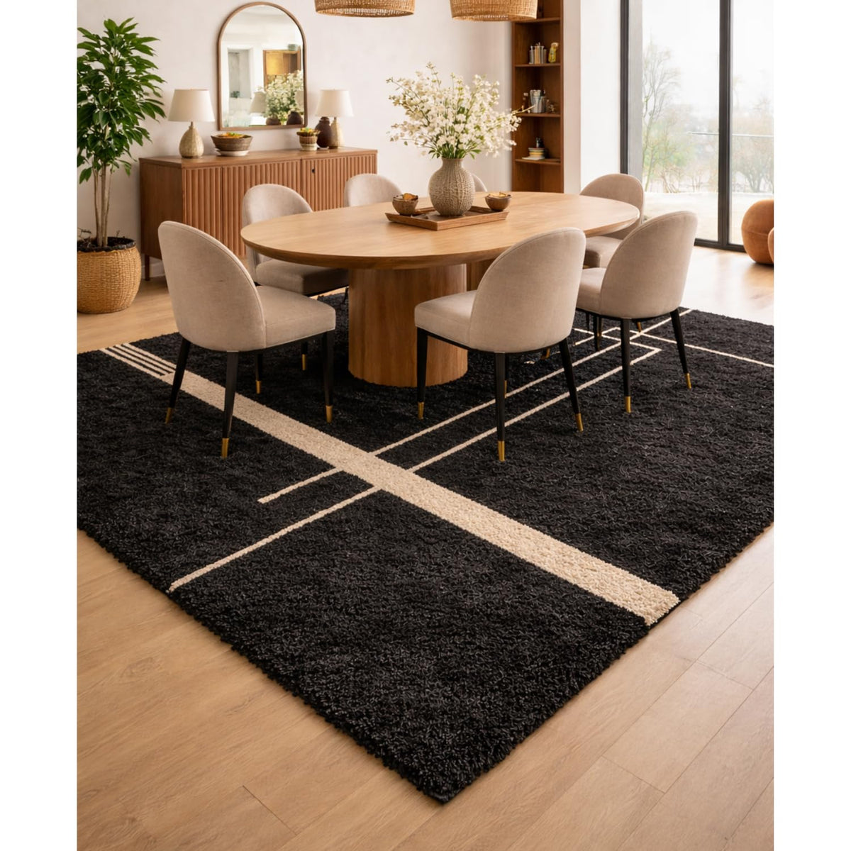 Frosted Cloud Shaggy Rug