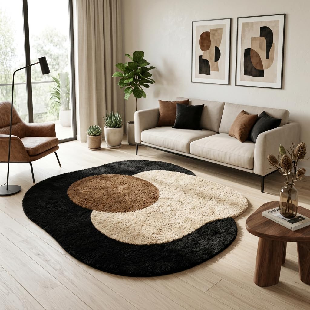 Whispering Waves Shaggy Rug