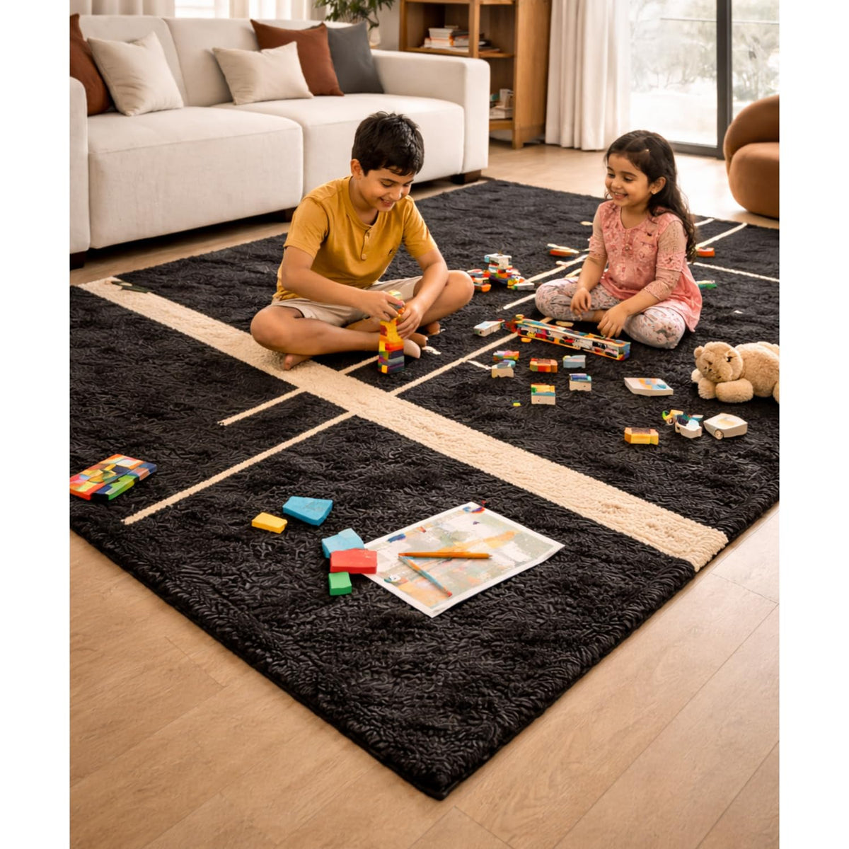 Frosted Cloud Shaggy Rug