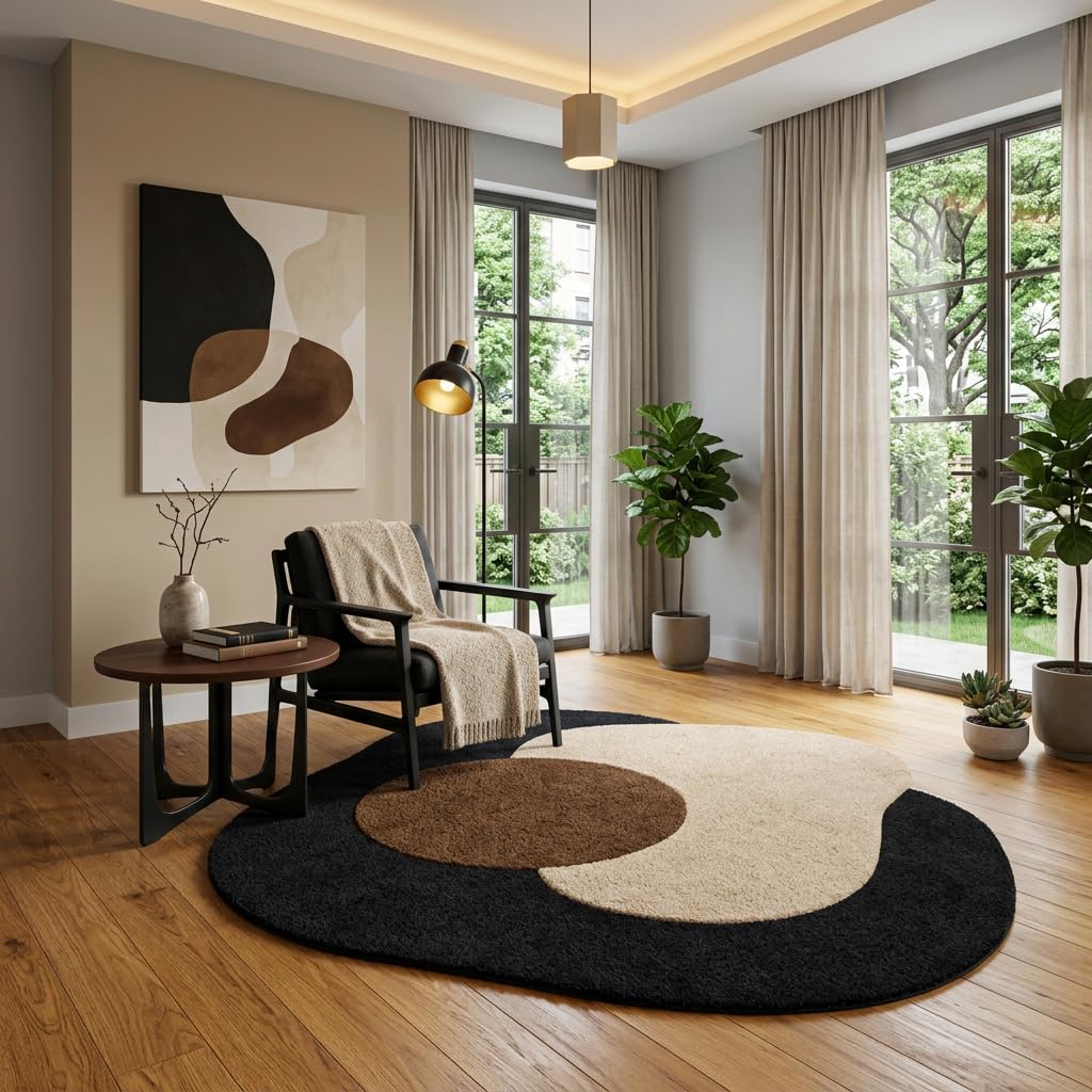 Whispering Waves Shaggy Rug