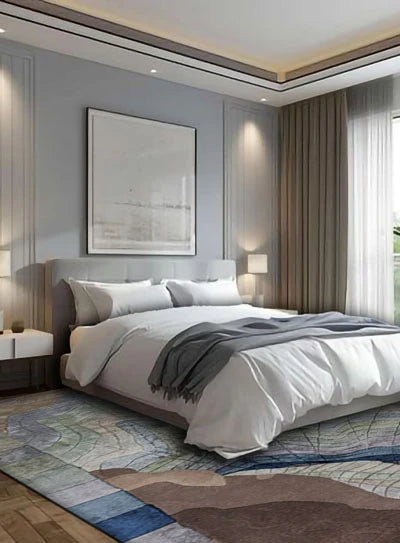 Elvian Viscose & Wool Hand-tufted Carpet & Rug