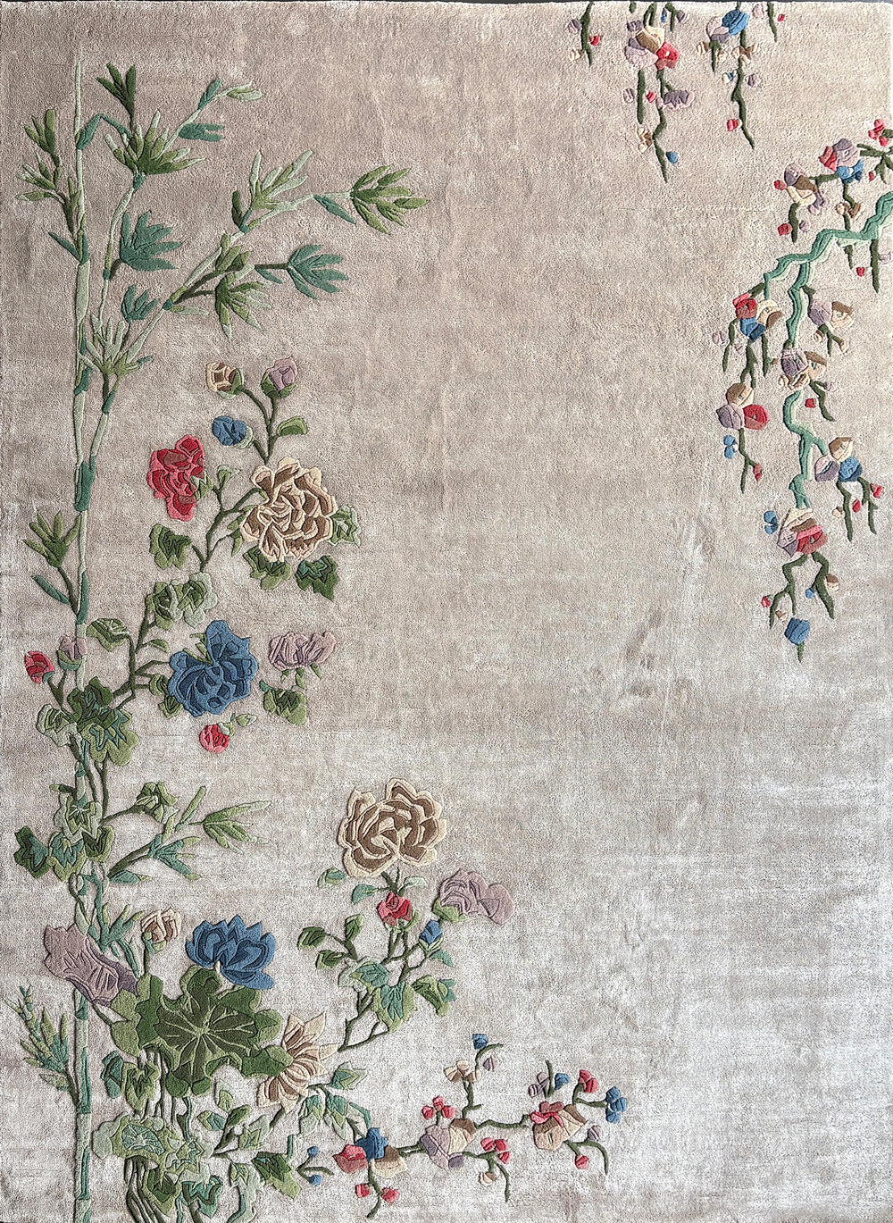 Blossom Viscose Silk Hand-Tufted Rug
