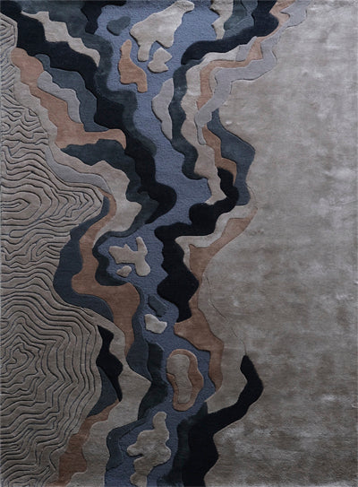 Celestial Viscose & Wool Hand-tufted Carpet & Rug