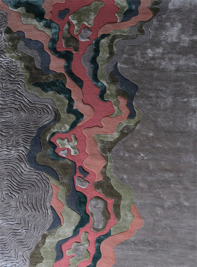 Ember Viscose & Wool Hand-tufted Carpet & Rug