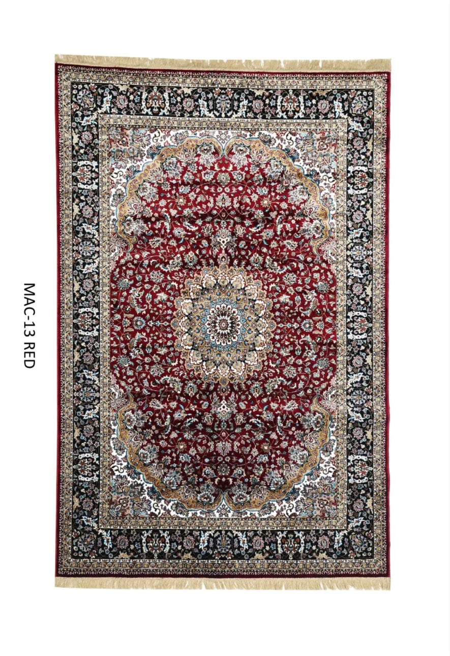 Fiza Red Persian Silk Carpet & Rug