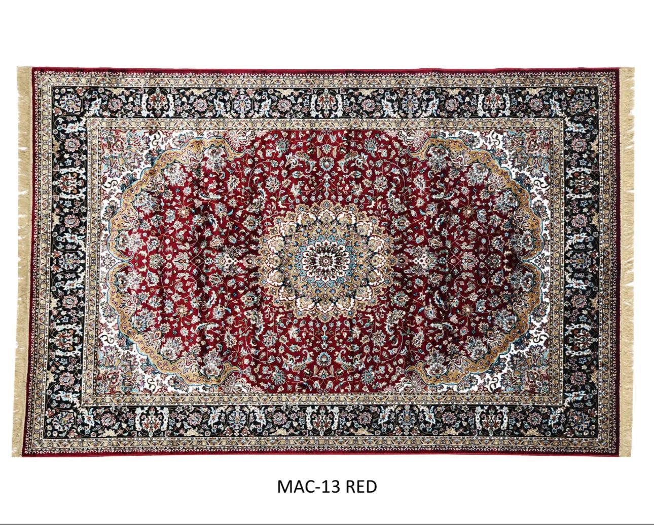 Fiza Red Persian Silk Carpet & Rug