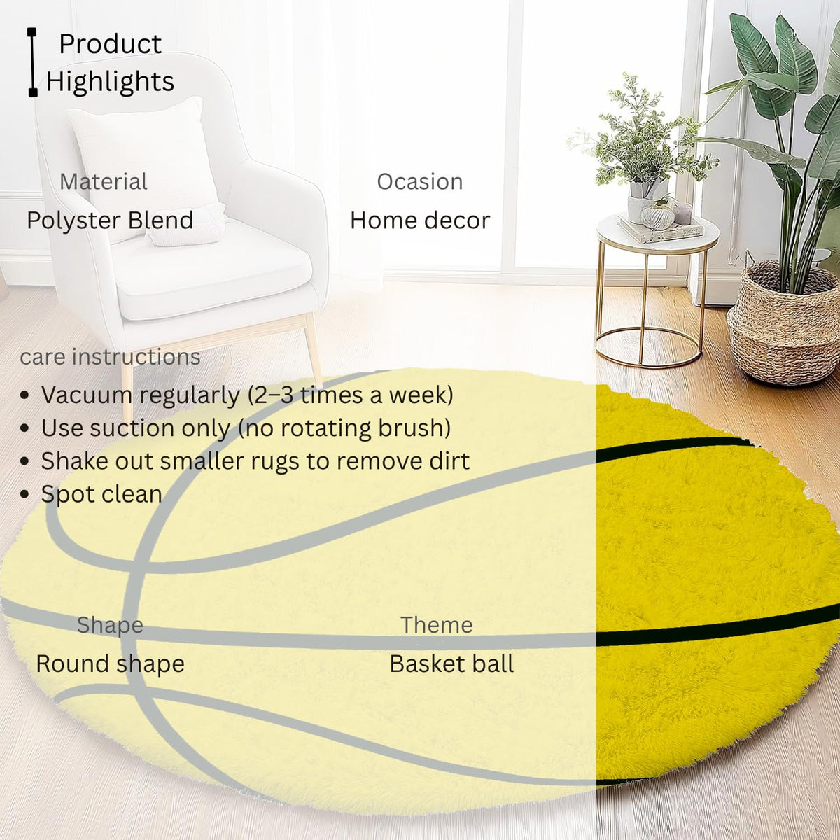 Opal Essence Round Shaggy Carpet and Rug