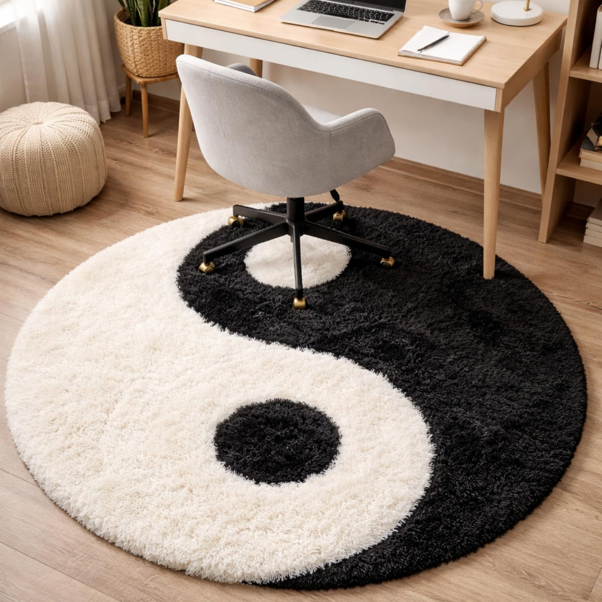 Nova Round Shaggy Carpet and Rug
