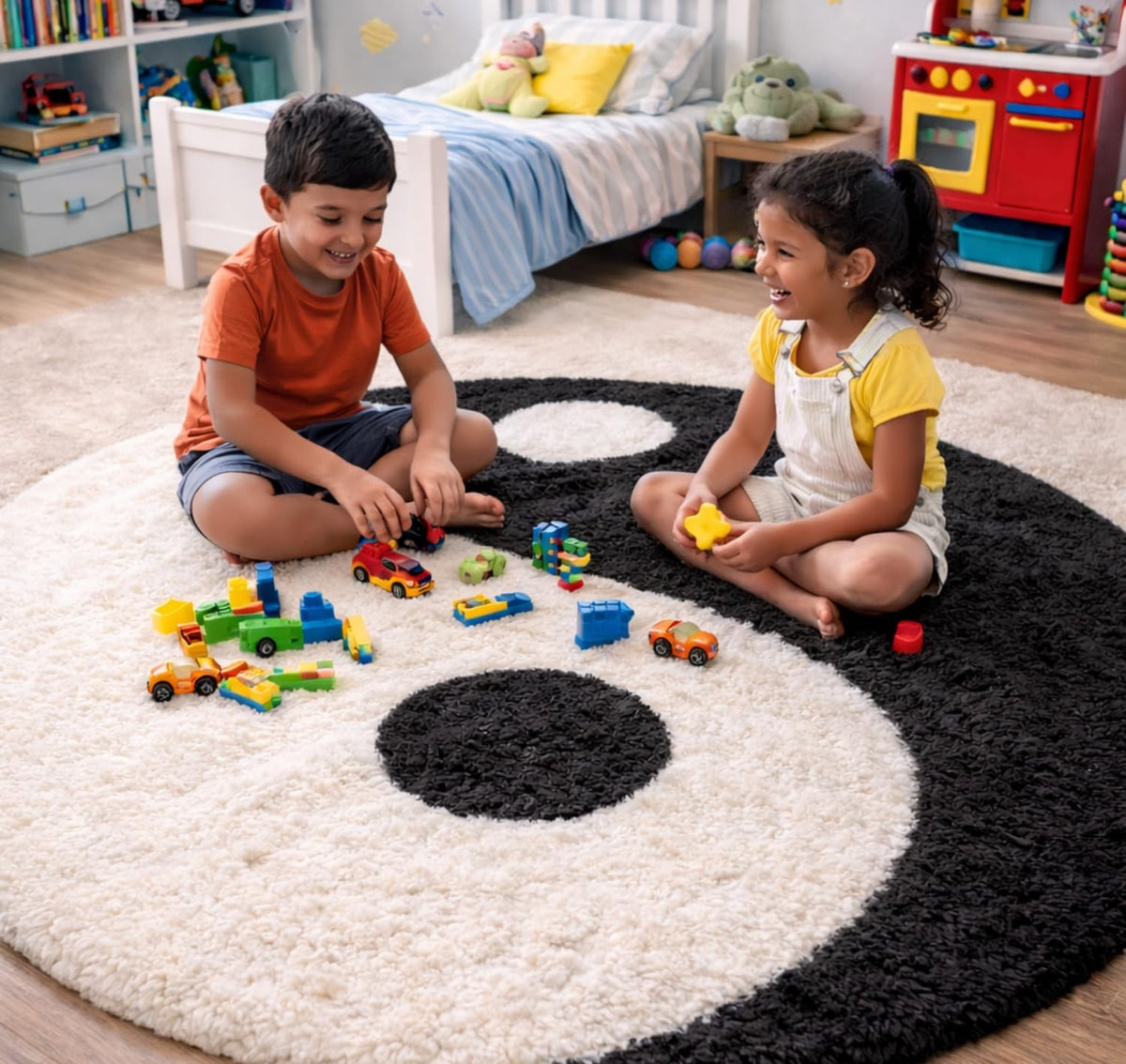 Nova Round Shaggy Carpet and Rug