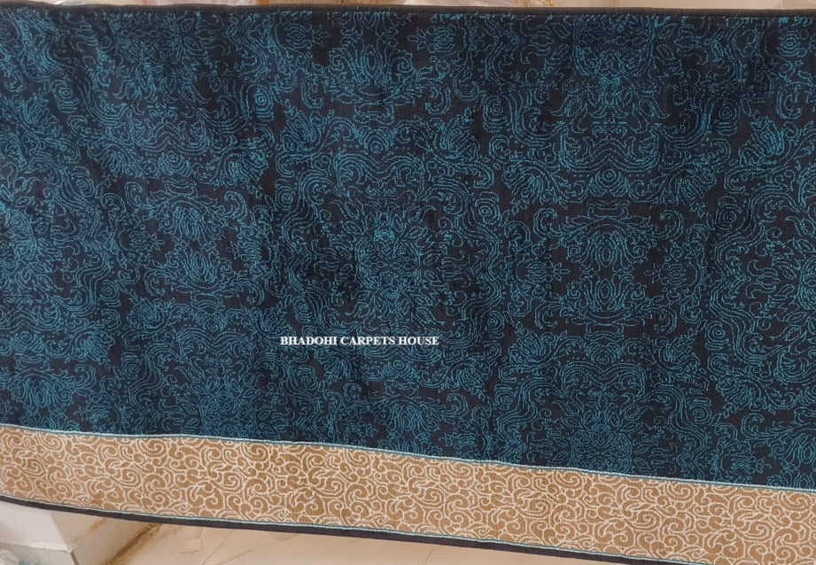 Black Turkish Janamaz Roll – Imported Masjid Carpet | 15mm Ultra Soft & Luxurious Mosque Prayer Mat