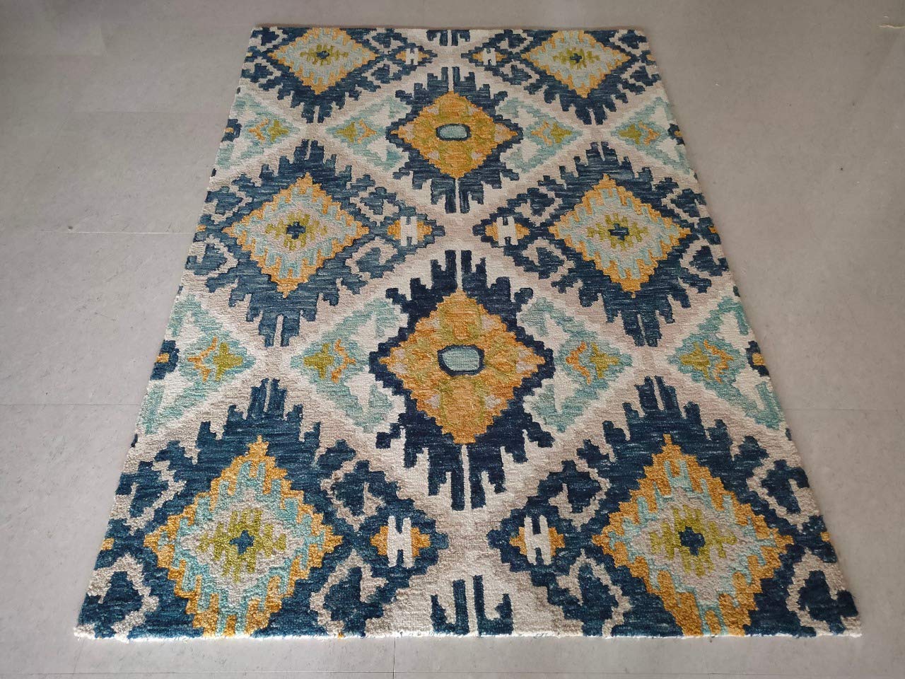 Blue Heirloom Loop Carpet & Rug
