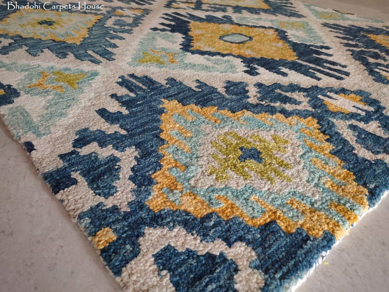 Blue Heirloom Loop Carpet & Rug