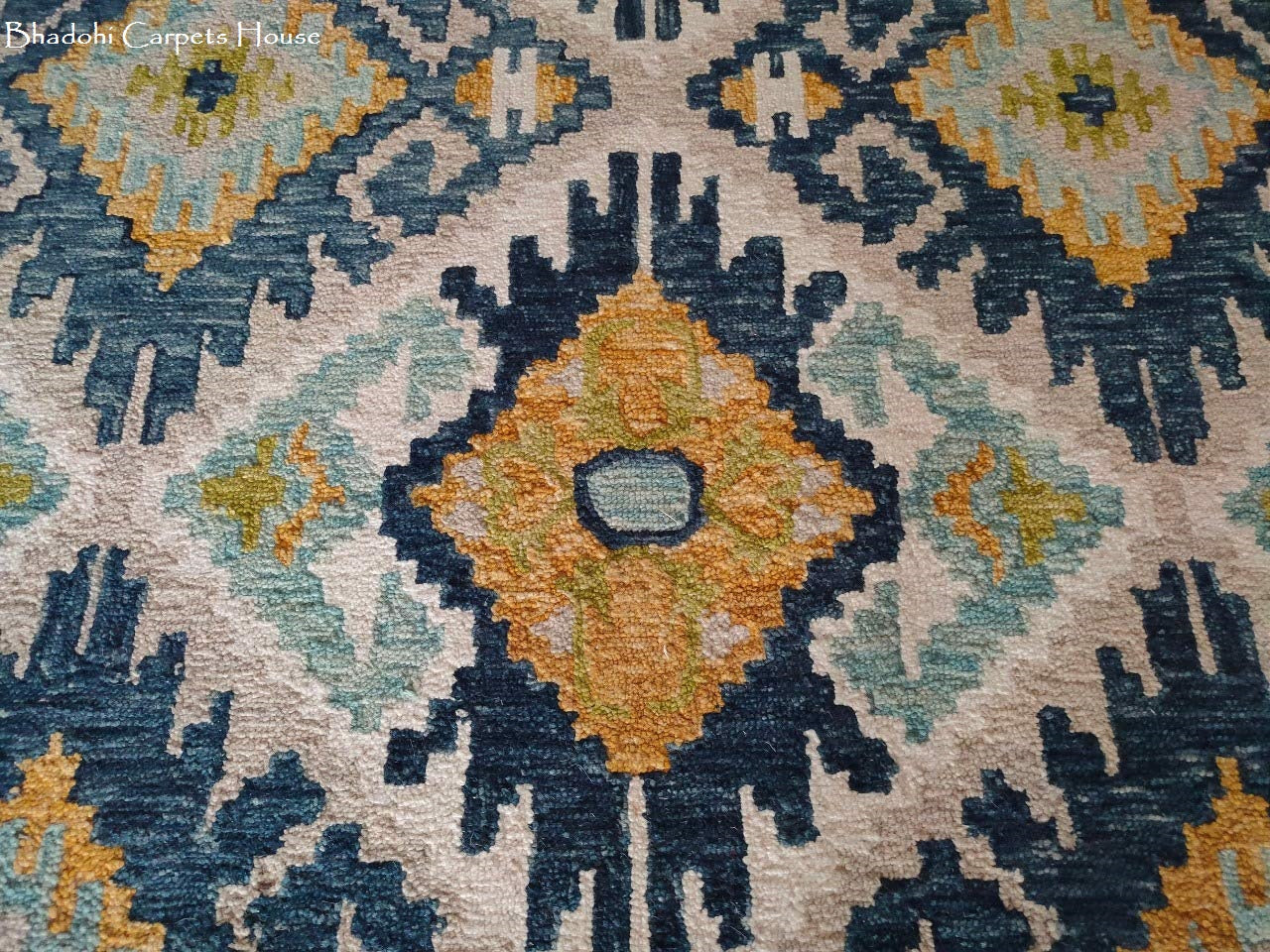 Blue Heirloom Loop Carpet & Rug
