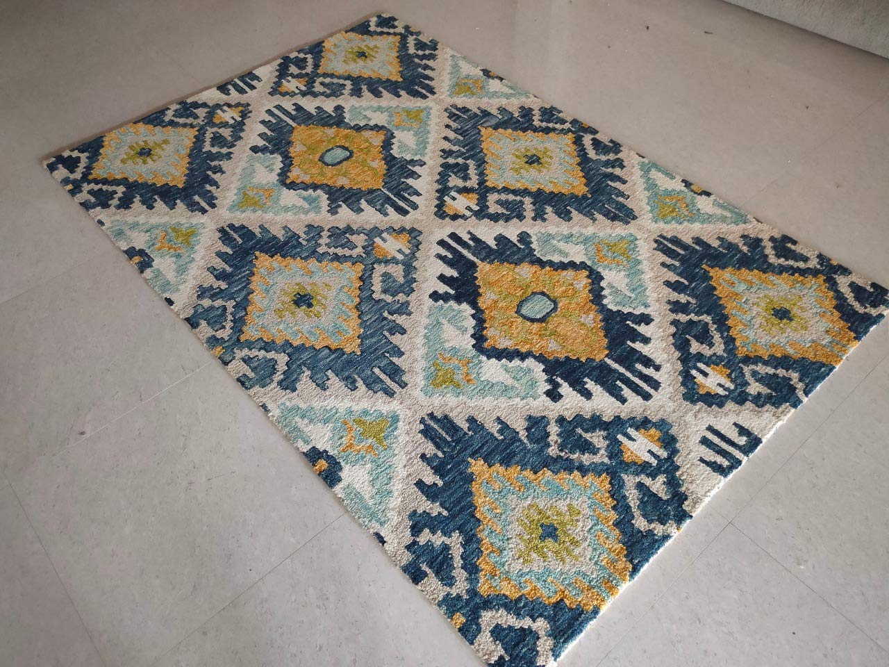 Blue Heirloom Loop Carpet & Rug