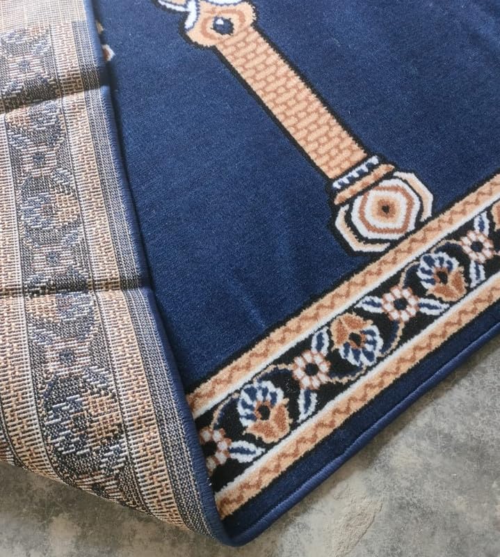 Blue Janamaz Roll – Premium Masjid Carpet | Mosque Prayer Mat & Janamaz Rug