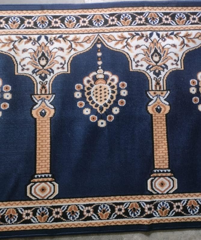 Blue Janamaz Roll – Premium Masjid Carpet | Mosque Prayer Mat & Janamaz Rug
