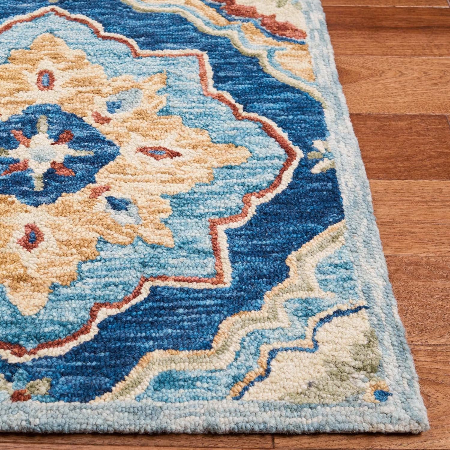 Blue Prestige Loop Carpet & Rug