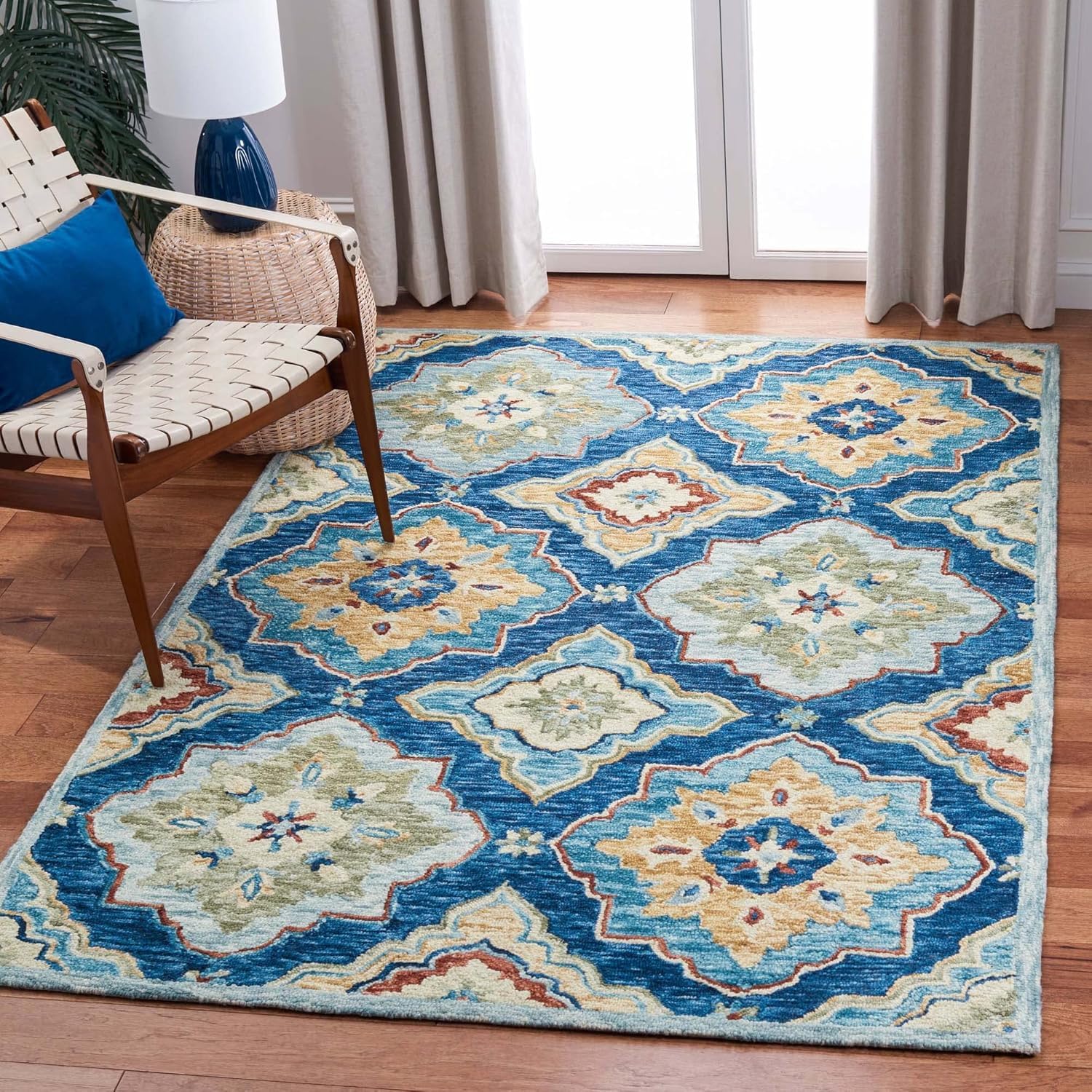 Blue Prestige Loop Carpet & Rug