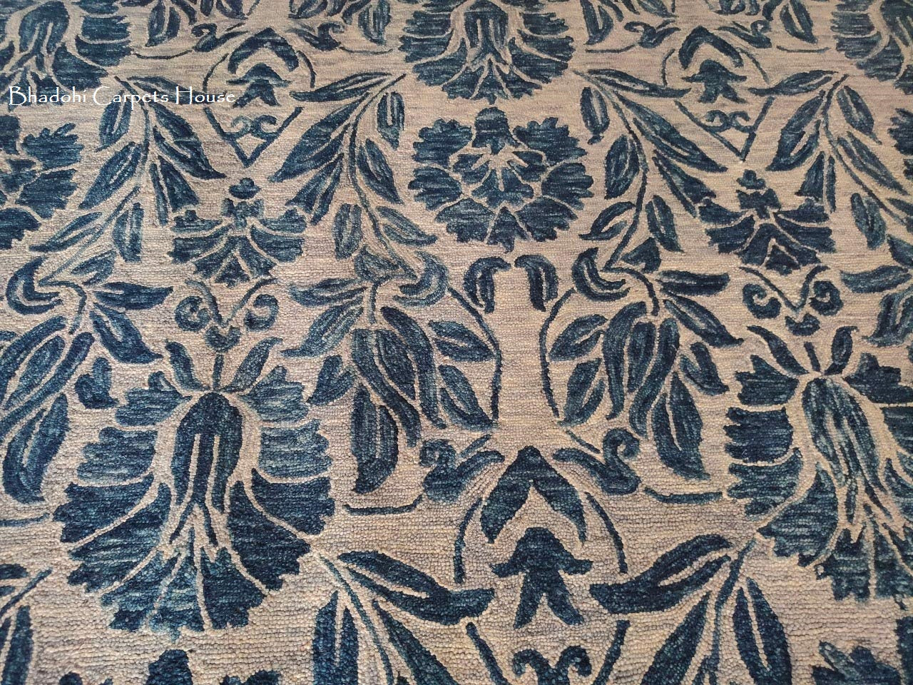 Blue Vintage Loop Carpet & Rug