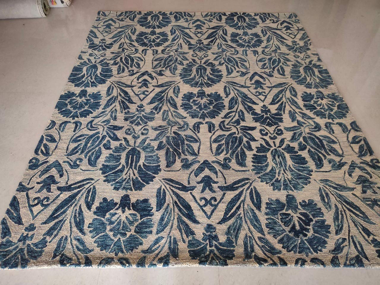 Blue Vintage Loop Carpet & Rug