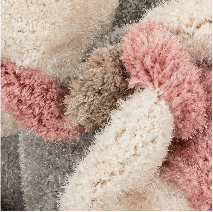 Blush San Francisco Shaggy Carpet | Luxurious Handmade Microfiber Area Rug