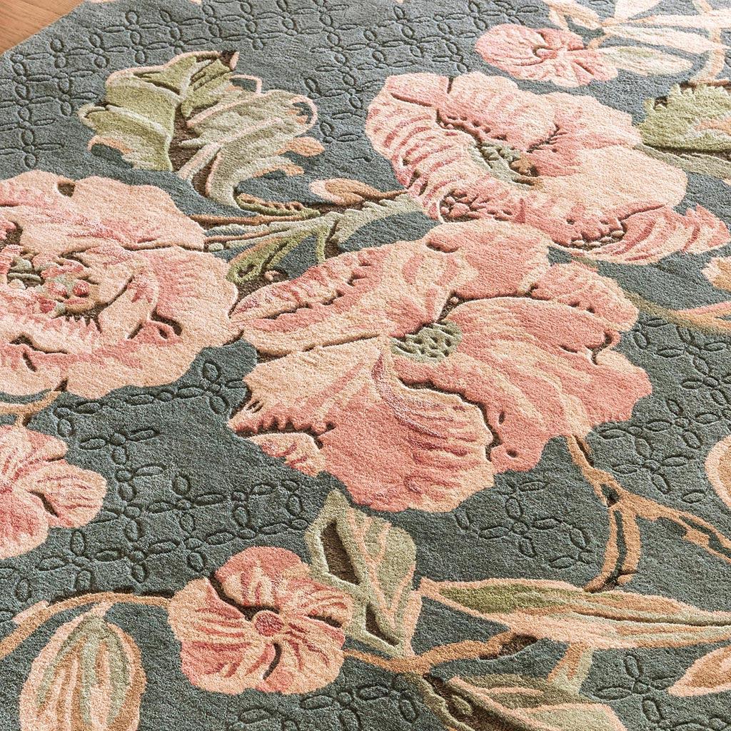 Botanical Bloom Foliage Hand-Tufted Rug