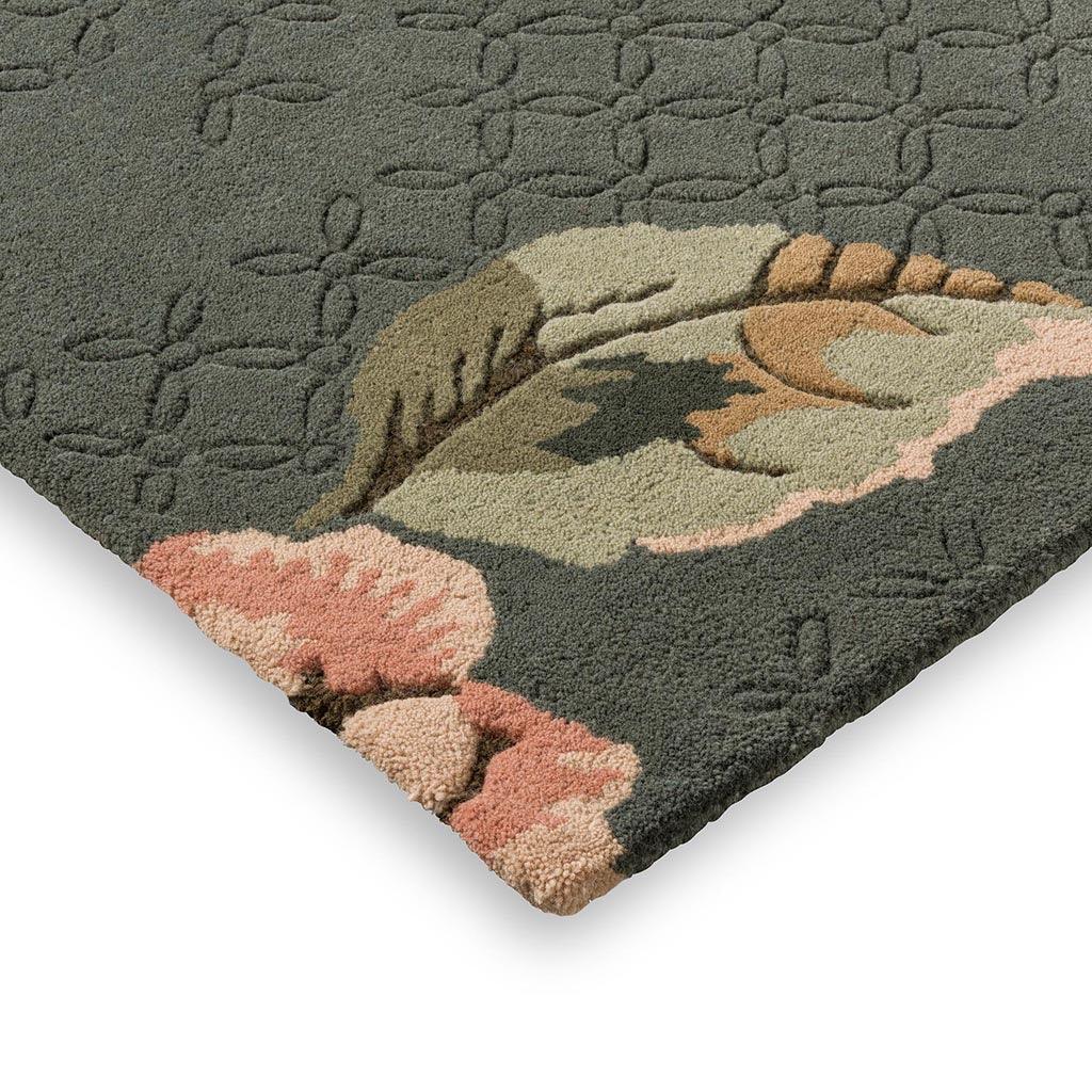 Botanical Bloom Foliage Hand-Tufted Rug
