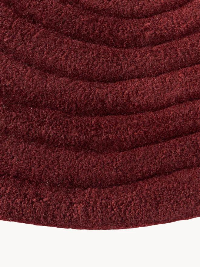 Burgendy Urban Irregular Carpet & Rug