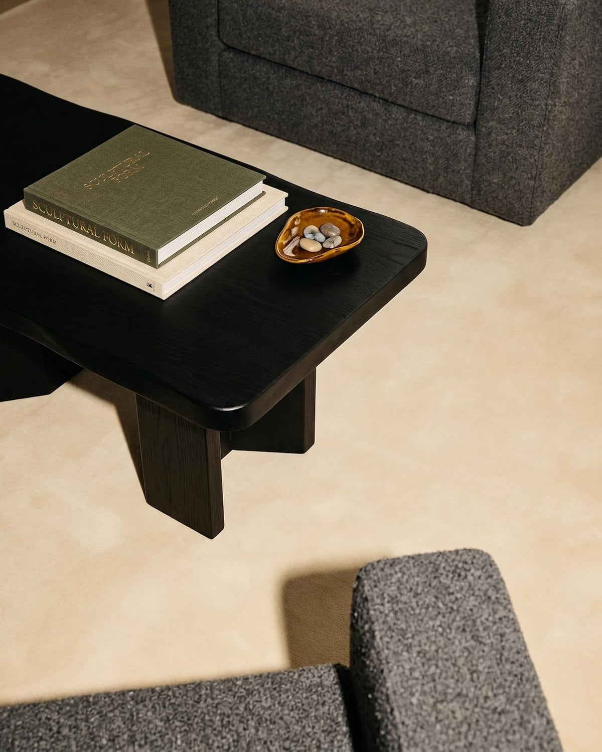Butter Color Wool Hand-tufted Solid Carpet & Rug