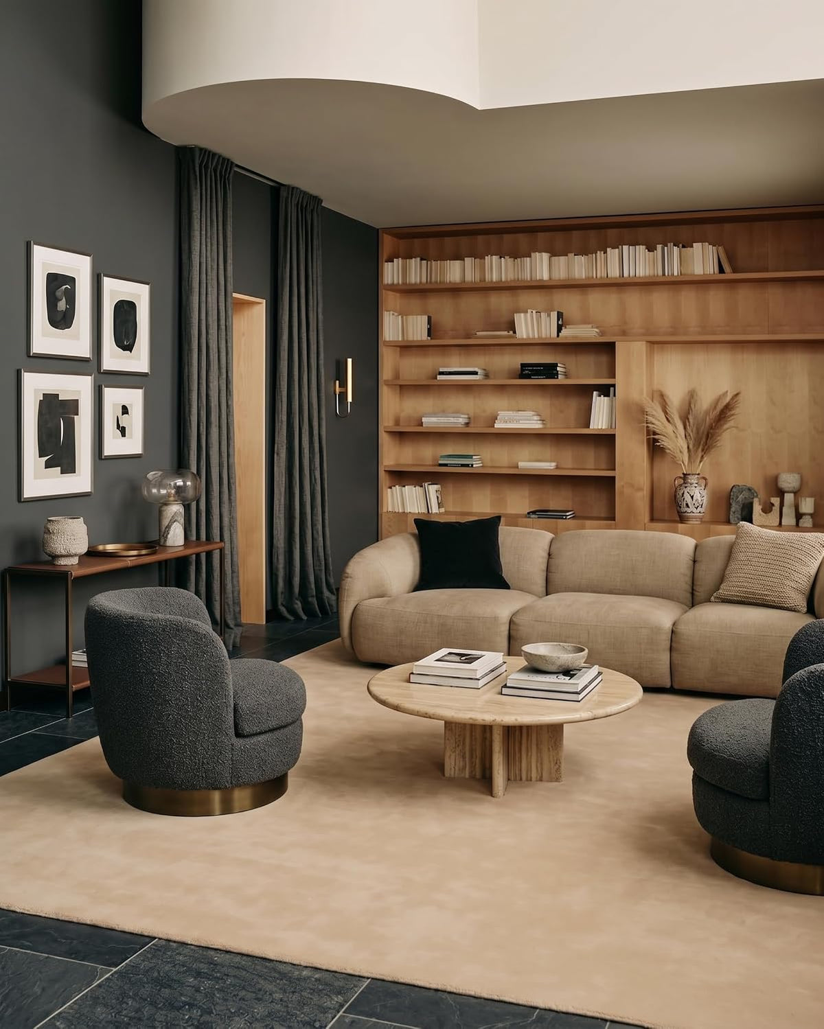 Butter Color Wool Hand-tufted Solid Carpet & Rug