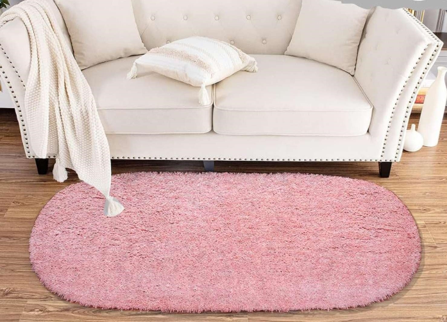 Cloud Soft Oval Shaggy Carpet and Rug