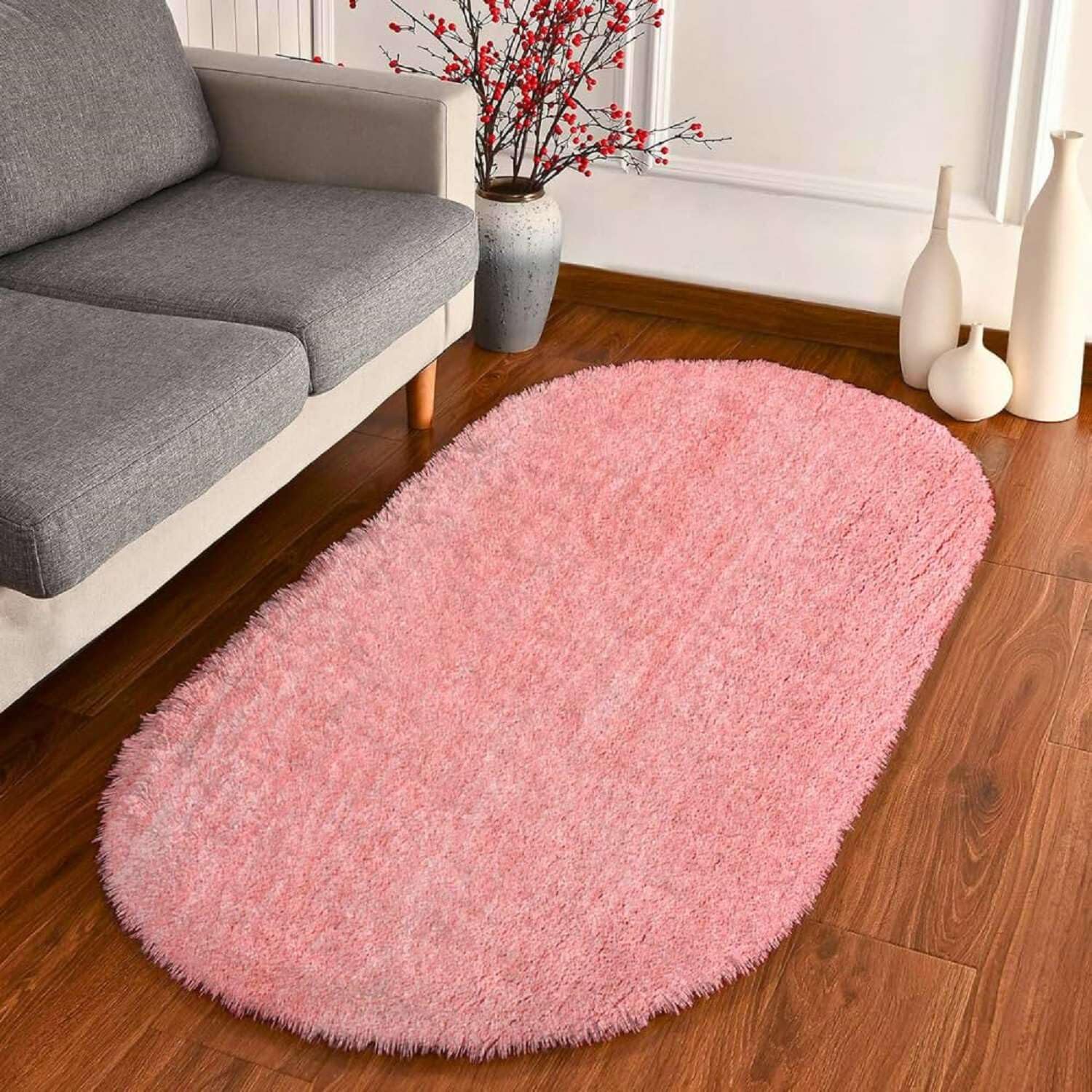 Cloud Soft Oval Shaggy Carpet and Rug